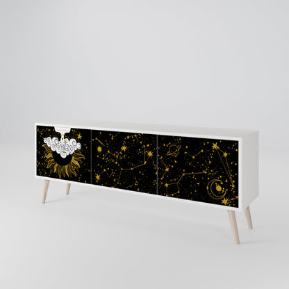 STELLAR CONSTELLATIONS Mobile TV a 3 Ante in Finitura Bianca