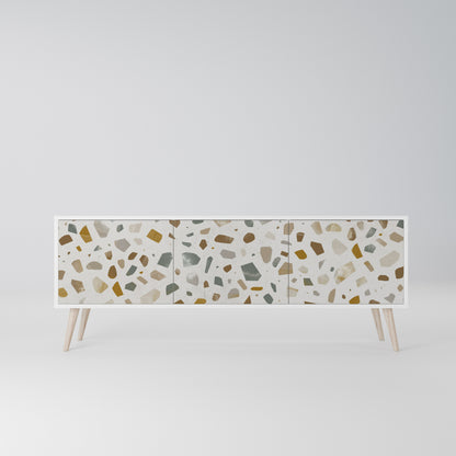 PIECES OF TOMORROW Mobile TV a 3 Ante in Finitura Bianca