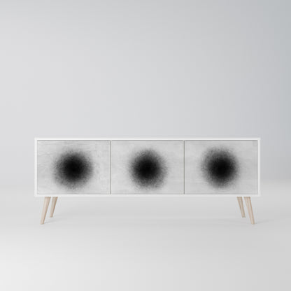 BLACK HOLE Mobile TV a 3 Ante in Finitura Bianca