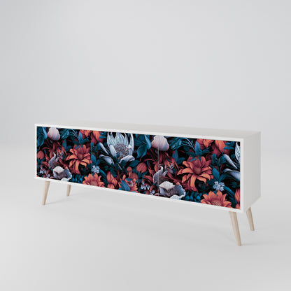 ETHEREAL BLOSSOMS Mobile TV a 3 Ante in Finitura Bianca