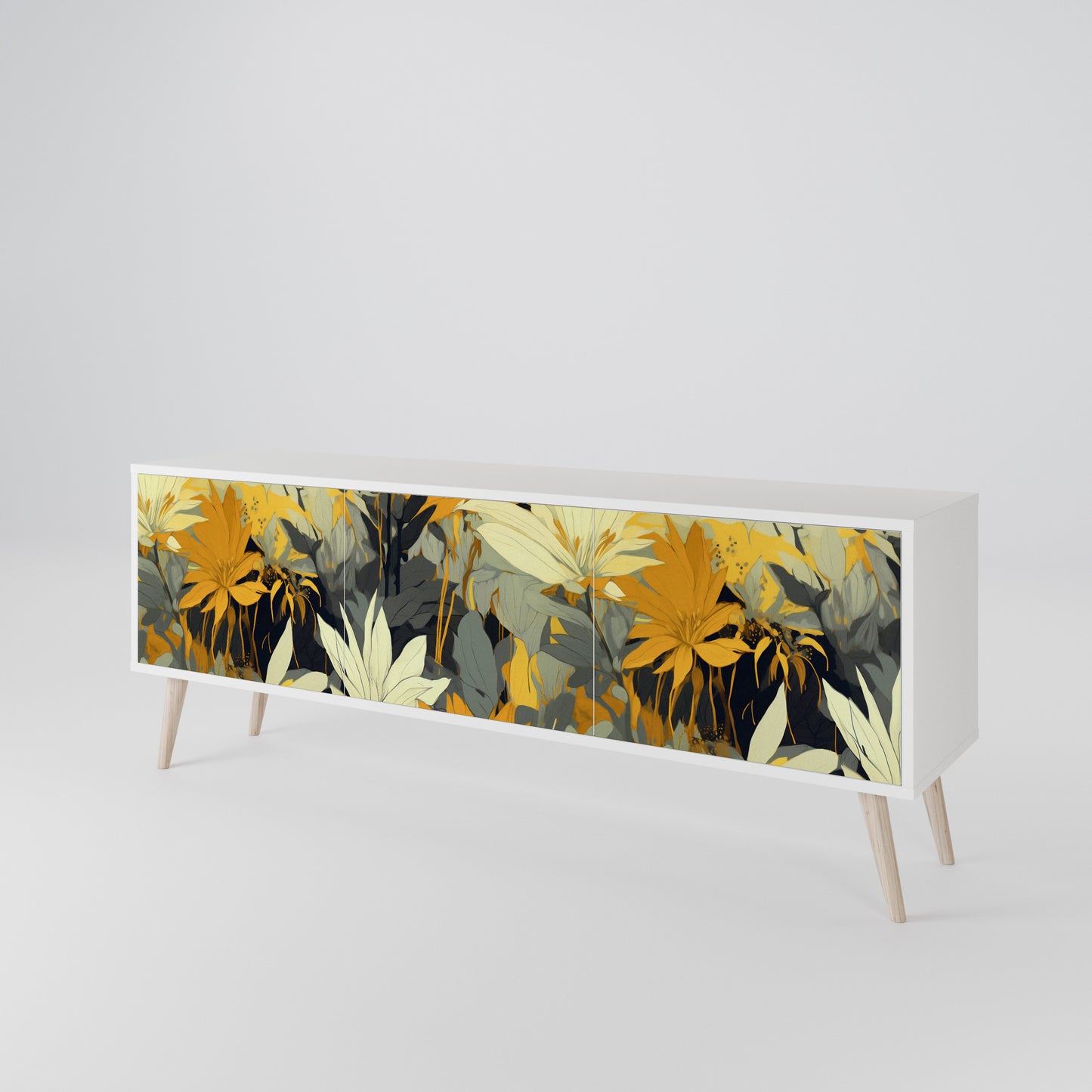 SUNKISSED LILY Mobile TV a 3 Ante in Finitura Bianca