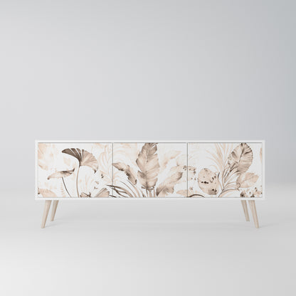WILD TENDERNESS Mobile TV a 3 Ante in Finitura Bianca