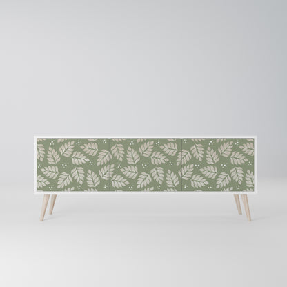 LEAVES ON GREEN Mobile TV a 3 Ante in Finitura Bianca