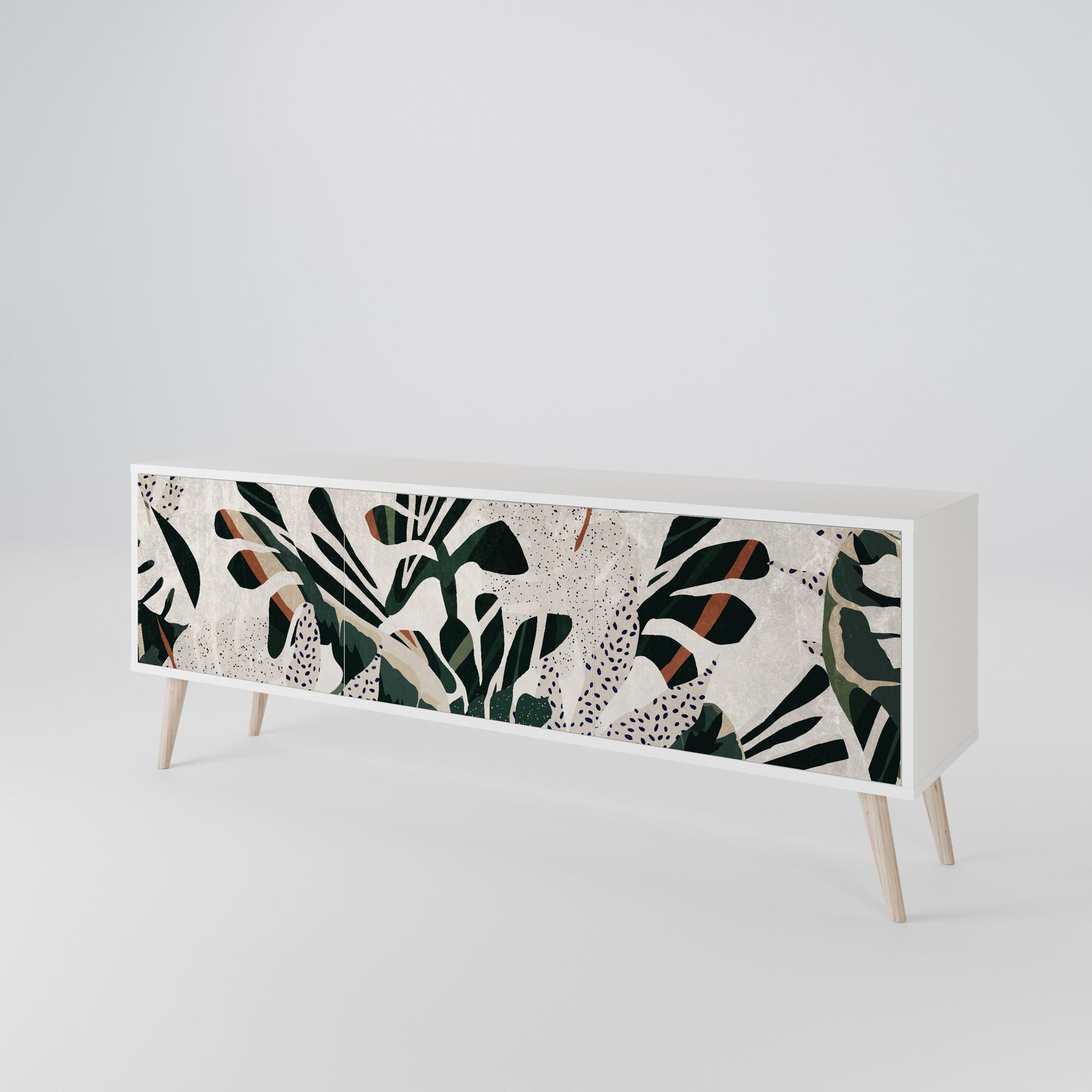 VERDURE FORMATION Mobile TV a 3 Ante in Finitura Bianca