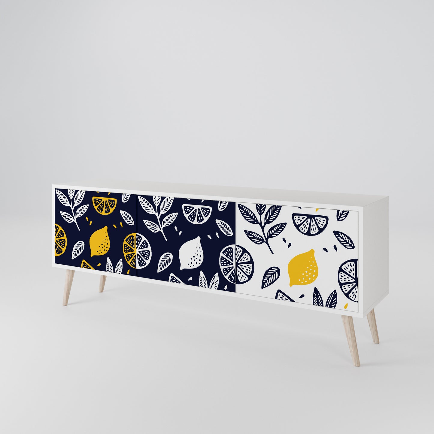 CITRUS BLACK AND WHITE Mobile TV a 3 Ante in Finitura Bianca