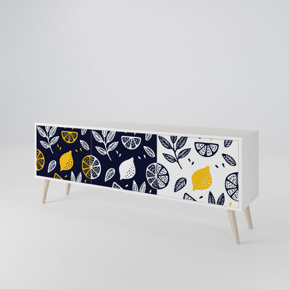 CITRUS BLACK AND WHITE Mobile TV a 3 Ante in Finitura Bianca