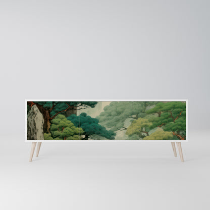 VERDURE ABYSS Mobile TV a 3 Ante in Finitura Bianca
