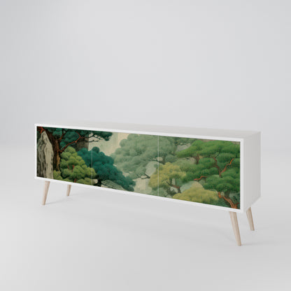 VERDURE ABYSS Mobile TV a 3 Ante in Finitura Bianca