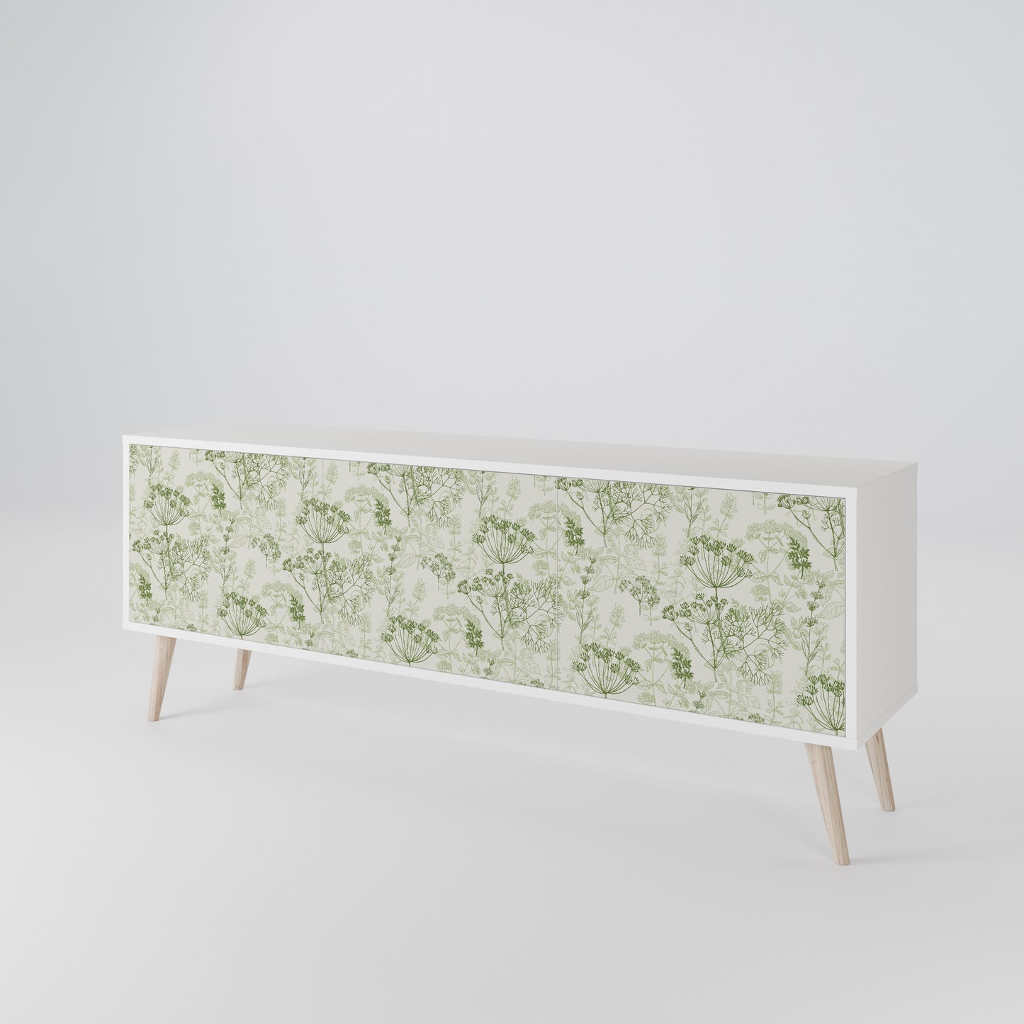 FENNEL BALDACHIN Mobile TV a 3 Ante in Finitura Bianca