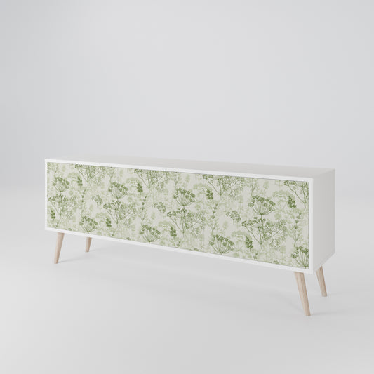 FENNEL BALDACHIN 3-Door TV Stand in White Finish