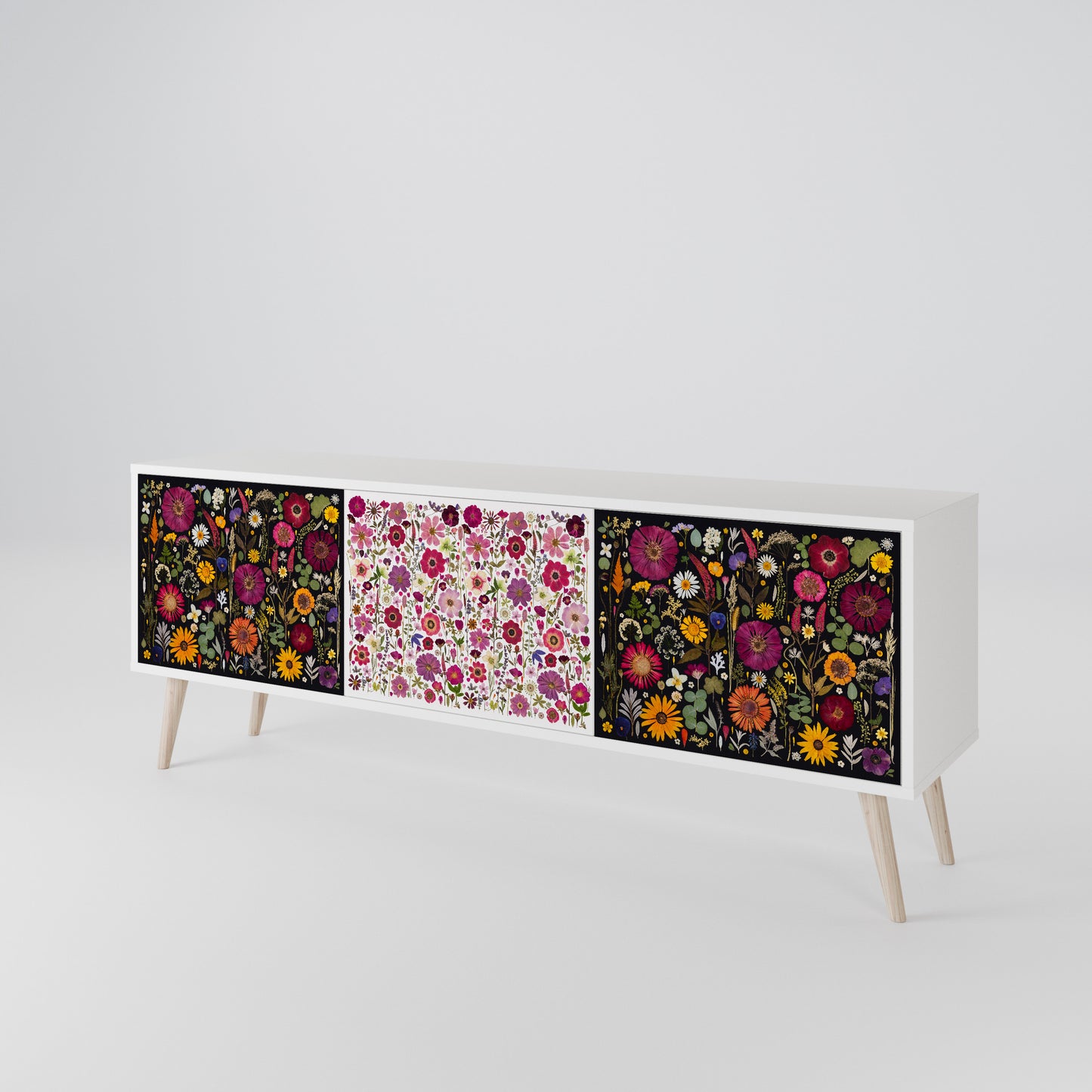 DAYNITE GARDEN Mobile TV a 3 Ante in Finitura Bianca