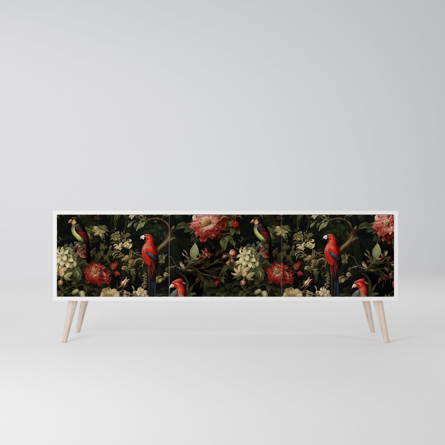 AVIAN GREENERY Mobile TV a 3 Ante in Finitura Bianca