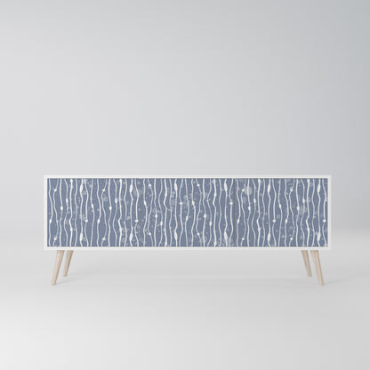 GRAPHITE RAIN Mobile TV a 3 Ante in Finitura Bianca