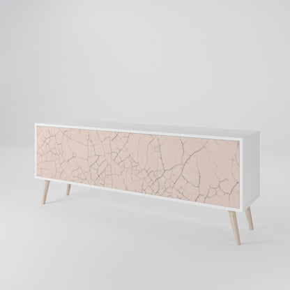CERAMIC TEXTURE Mobile TV a 3 Ante in Finitura Bianca