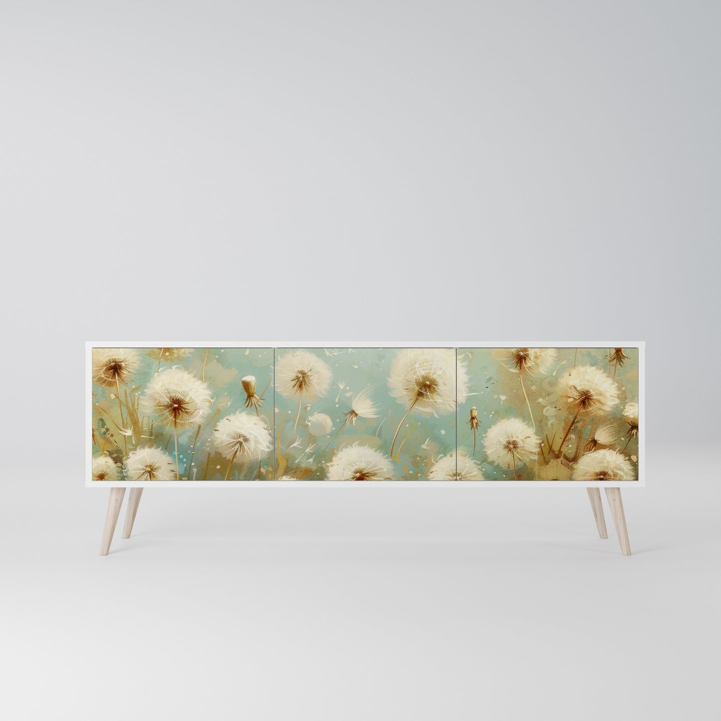 DREAMY MEADOW Mobile TV a 3 Ante in Finitura Bianca