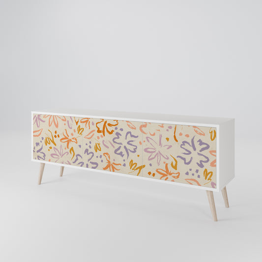 SPRING WHIMSY Mobile TV a 3 Ante in Finitura Bianca