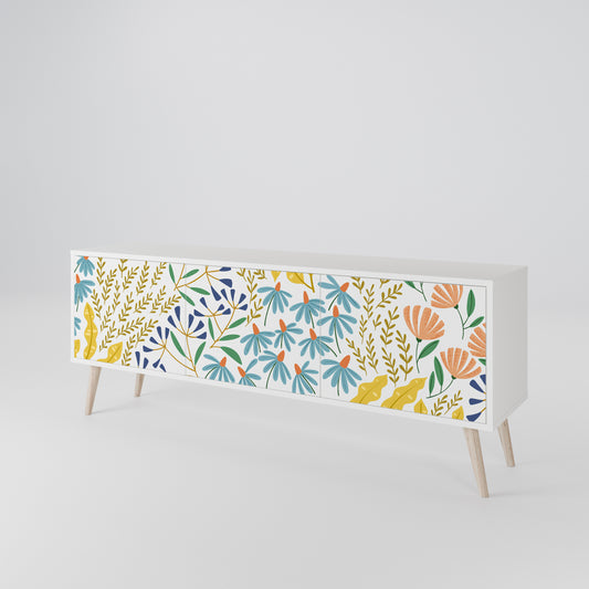 HELLO SPRING Mobile TV a 3 Ante in Finitura Bianca