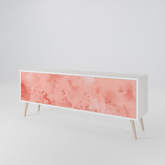 CRANE DANCE Mobile TV a 3 Ante in Finitura Bianca