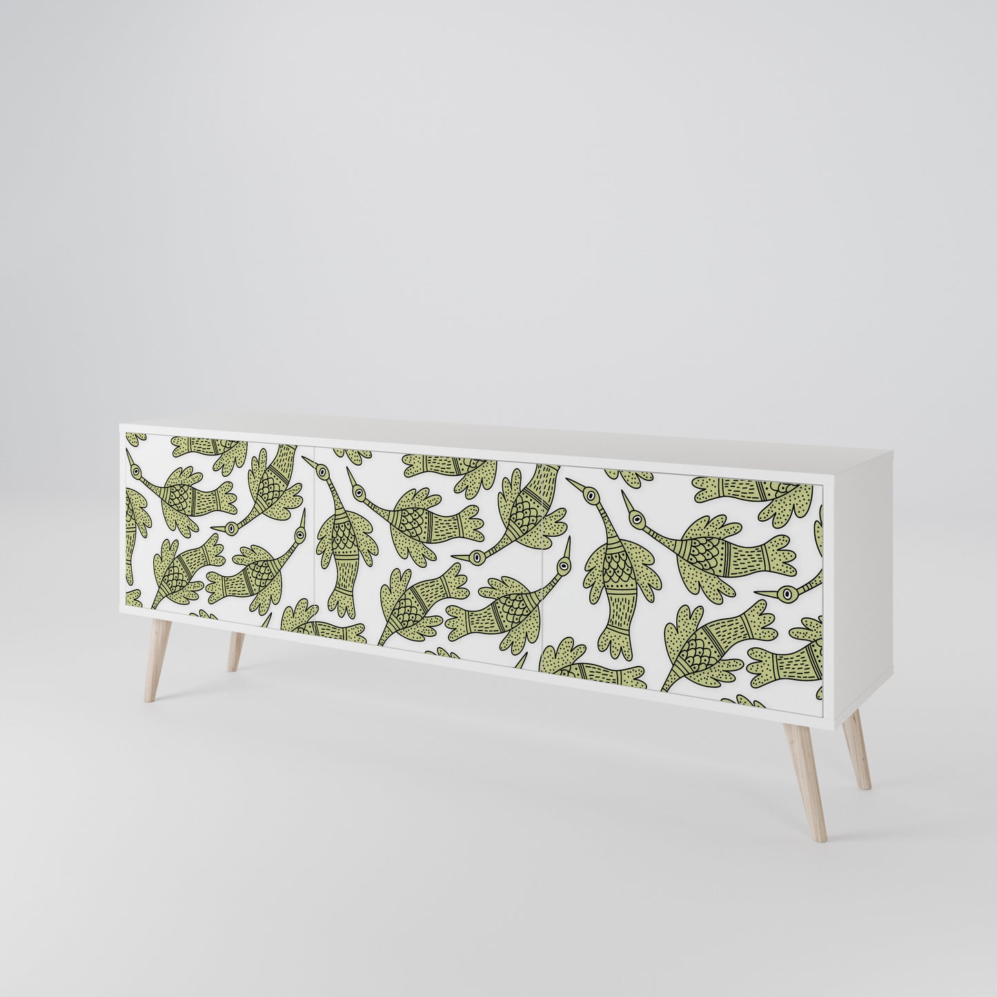 SEEDLING SONGBIRD Mobile TV a 3 Ante in Finitura Bianca
