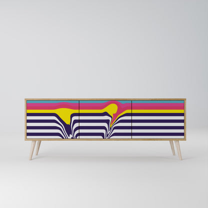 COLORFUL DIVERSION Mobile TV a 3 Ante in Effetto Rovere