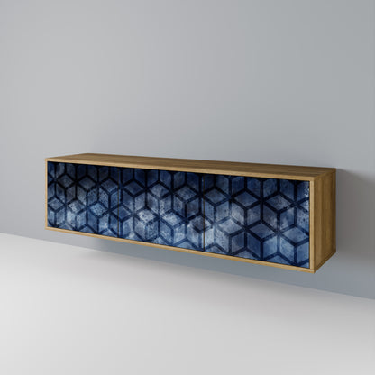 Mobile TV CUBIC MIST a 3 ante in effetto rovere