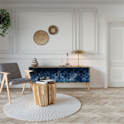 Mobile TV CUBIC MIST a 3 ante in effetto rovere