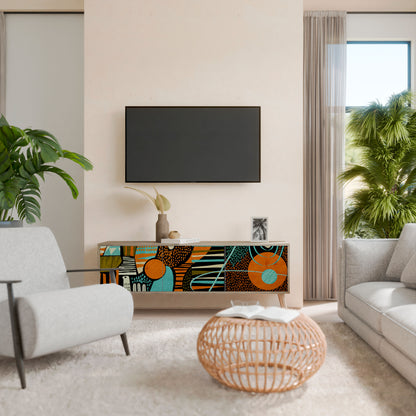 GEODE GLIMMER Mobile TV a 3 Ante in Effetto Rovere