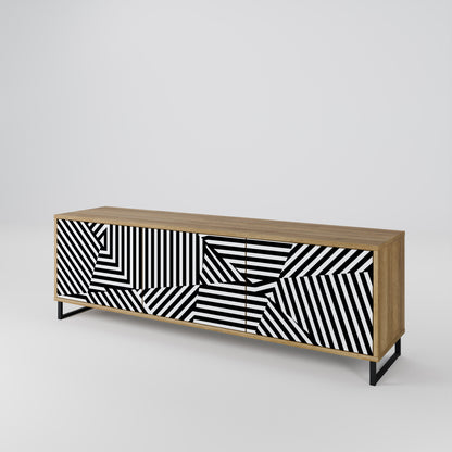 Mobile TV ILLUSIONARY LATTICE a 3 ante in effetto rovere