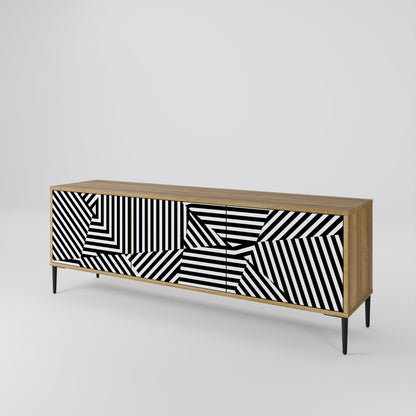 Mobile TV ILLUSIONARY LATTICE a 3 ante in effetto rovere