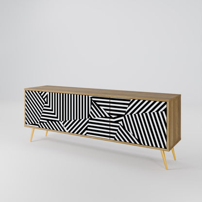 Mobile TV ILLUSIONARY LATTICE a 3 ante in effetto rovere