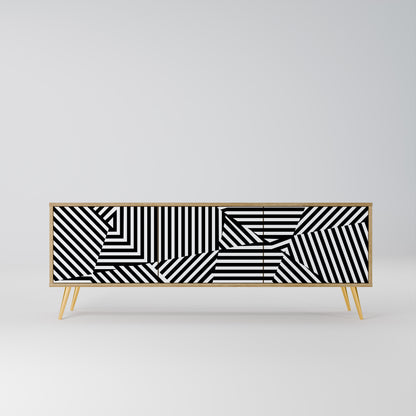 Mobile TV ILLUSIONARY LATTICE a 3 ante in effetto rovere
