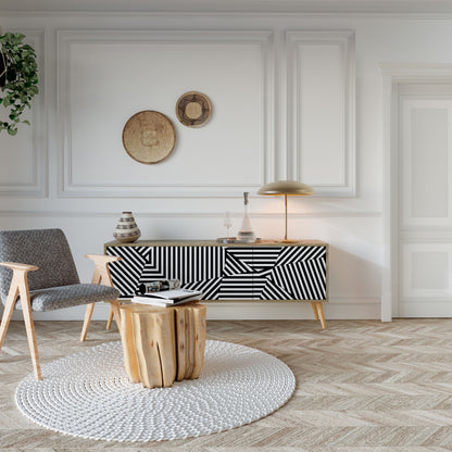 Mobile TV ILLUSIONARY LATTICE a 3 ante in effetto rovere