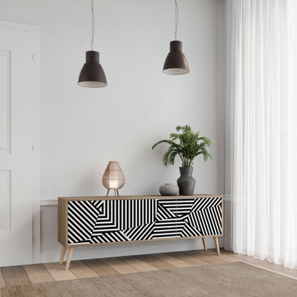 ILLUSIONARY LATTICE Mobile TV a 3 Ante in Effetto Rovere