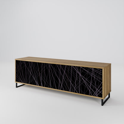 Mobile TV SHIMMER SPIDERGRAM a 3 ante in effetto rovere