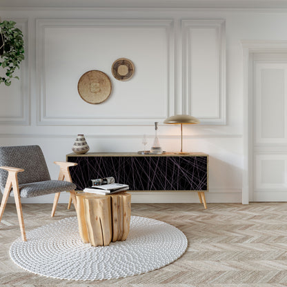 Mobile TV SHIMMER SPIDERGRAM a 3 ante in effetto rovere