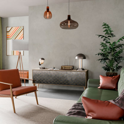 TESSELATED GRAYISH Mobile TV a 3 Ante in Effetto Rovere