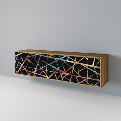 Mobile TV POLYGON VERVE a 3 ante in effetto rovere