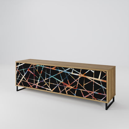 Mobile TV POLYGON VERVE a 3 ante in effetto rovere