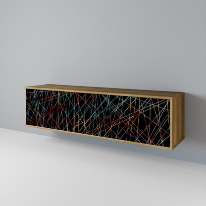 Mobile TV LUMINOUS SNARE a 3 ante in effetto rovere