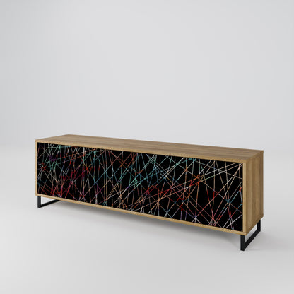 Mobile TV LUMINOUS SNARE a 3 ante in effetto rovere