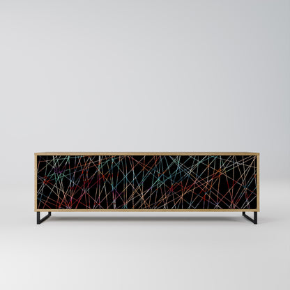 Mobile TV LUMINOUS SNARE a 3 ante in effetto rovere