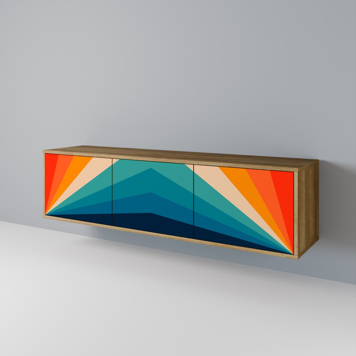 Mobile TV PRISM CONCUSSION a 3 ante in effetto rovere