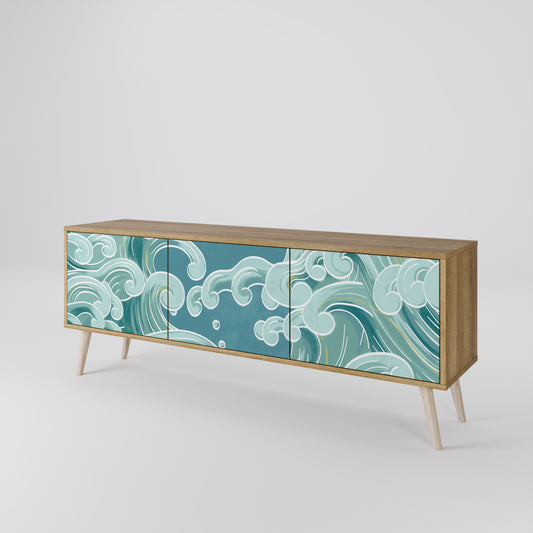 Mobile TV ASIAN SWAY a 3 ante in effetto rovere