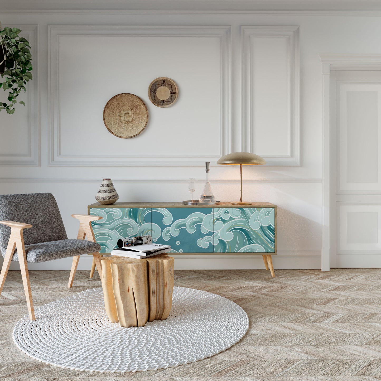 ASIAN SWAY Mobile TV a 3 Ante in Effetto Rovere