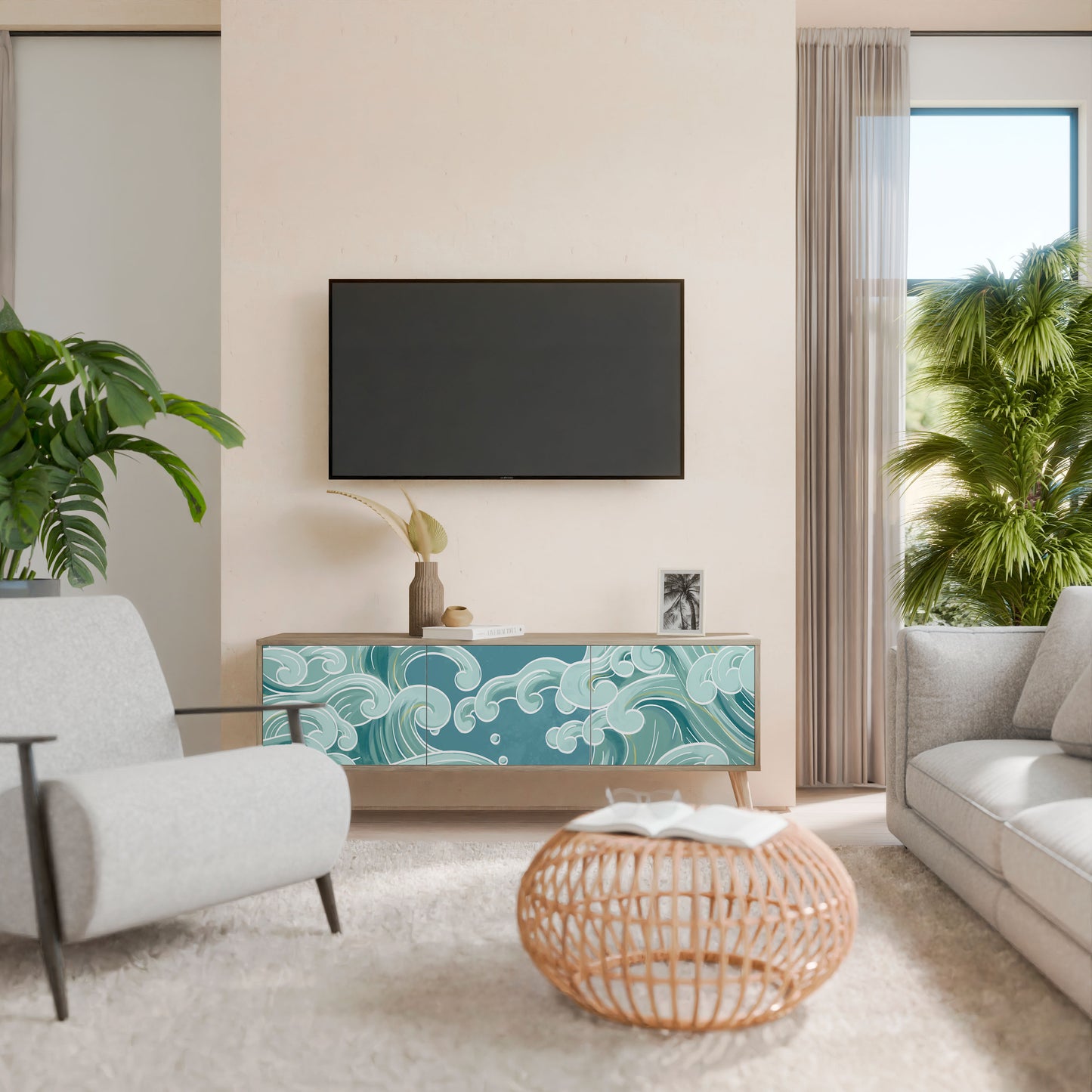 ASIAN SWAY Mobile TV a 3 Ante in Effetto Rovere