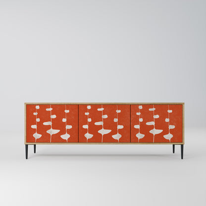 Mobile TV COURAGE MOLD a 3 ante in effetto rovere