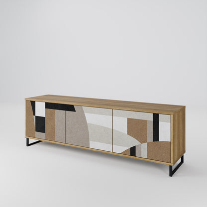 DELICATE MEMENTO Mobile TV a 3 ante in effetto rovere