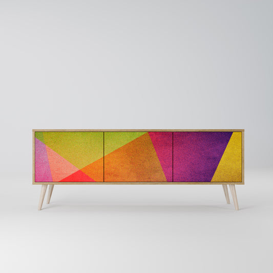 Mobile TV VIVID GEOMETRY a 3 ante in effetto rovere