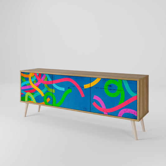 Mobile TV STREAMER TANGLE a 3 ante in effetto rovere