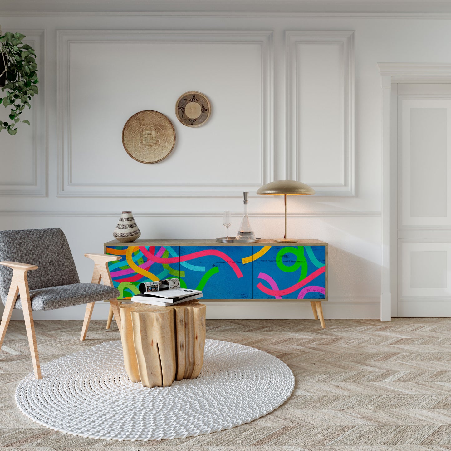 STREAMER TANGLE Mobile TV a 3 Ante in Effetto Rovere